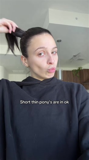 I love my little non existent pony tail ok (not really but I have no other choice rn)