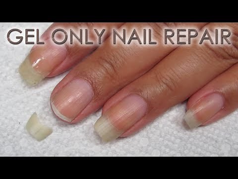 How to Fix a Broken Nail with Gel Only | DIY Nail Repair Tutorial