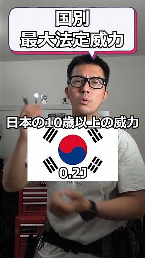 国別エアガンの最大威力を調べた