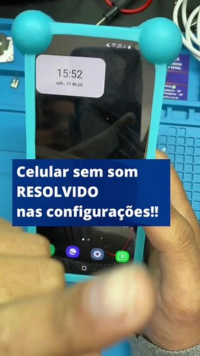 Como resolver problema de áudio no celular