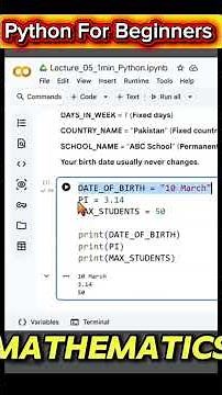 Learn Python Constants with Real Life Examples