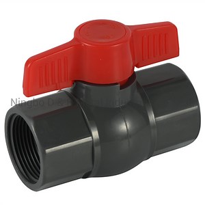[Hot Item] White Black Grey PVC Ball Valve Plastic Valve