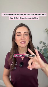 Your skincare didn’t suddenly “stop working”, your hormones changed. Perimenopause slows cell turnover, increases dryness, and makes old favorites like strong retinoids too harsh for many women. These 3 common mistakes could be the reason your skin looks dull, irritated, or older than it should. 📌 Comment “LINK” and I’ll send you the full YouTube video with everything you need to adjust your routine. #SkincareTips #MatureSkinCare #DermTips #PerimenopauseSkin #HormonalSkinCare | Dr. Aleksandra B