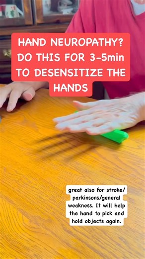 39K views · 518 reactions | NEUROPATHY CAN CAUSE MULTIPLE SENSATIONS TO THE HANDS THAT CAN IMPACT HAND FUNCTIONS. DO THIS TO HELP DESENSITIZE IT. #physicaltherapy #neuropathy #diabetes #weakness #strength #seniors #everyone #share #reels | Doc H. | Facebook