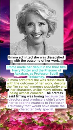Emma admitted she was dissatisfied with the outcome of her work.