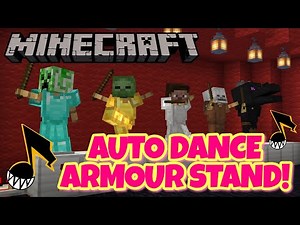 How to make Dancing Armor Stands in Minecraft Bedrock!