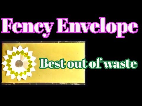 Fancy Envelope Making from Paper Bag | Best Out of Waste Paper Craft
