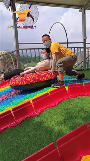 Hot Sale Outdoor Slide Rainbow Slip for Kids and Adults Customized PE Rainbow Slide for Amusement Park Scenic Spot Farm Resort