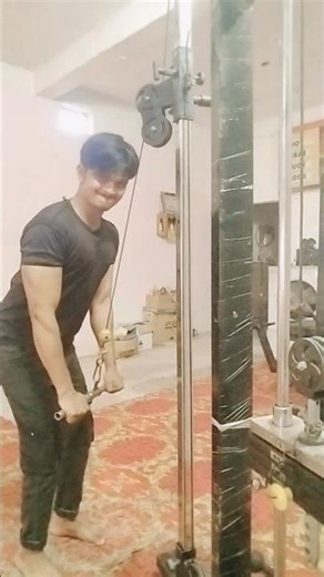 tricep workout 💪 hard work gym boy tranding song ##motivation short video 💪