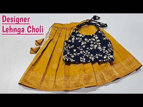 Designer Lehenga Choli Cutting And Stitching/full tutorial step by step | lehenga choli