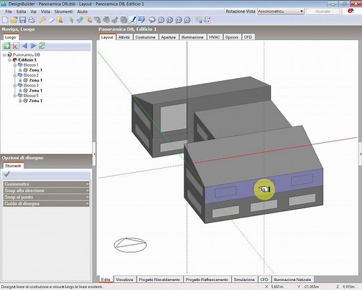 Video tutorial 1 -Panoramica di DesignBuilder