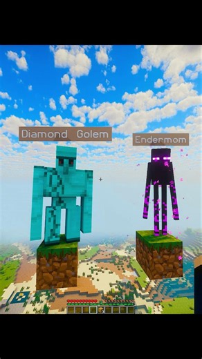 Diamond Golem (VS) EnderMom, who should I help 🥺🙄...