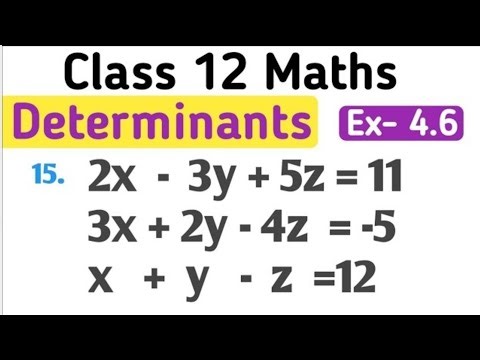 Class 12 Maths Chapter 4 Exercise 4.6 | Class 12 Maths ex 4.6