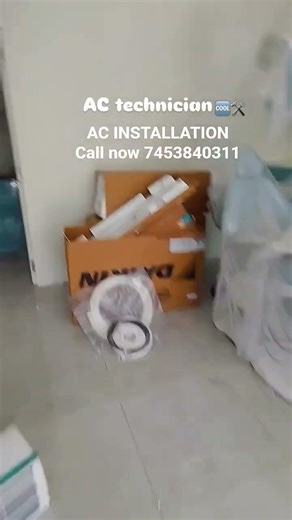 AC INSTALLATION #actechnician #trendingshorts #acinstallation #moradabad