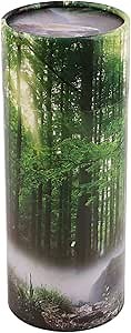 NEWDREAM:The Biodegradable urns for Human,Round Adult Scattering Cremation Urn,Ashes.(Large Mountain Forest)