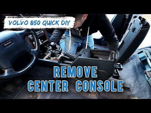 How To Remove Center Console Volvo 850 QUICK DIY