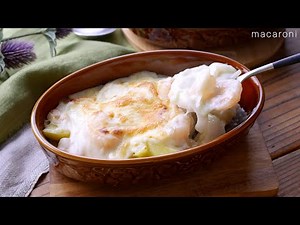【えびとじゃがいものグラタン】寒い季節にぴったり！小麦粉と牛乳で作る濃厚ホワイトソース♪