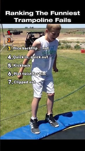 Ranking The Funniest Trampoline Fails (Part 2) #ranking #fail #tiktok