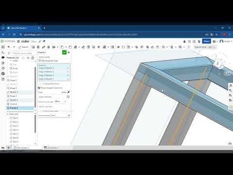 Ejercicio introductorio de modelado 3D: estructura simple