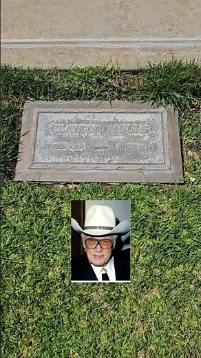 ​Paying Tribute At Clayton Moore's Grave (The Lone Ranger) at Forest Lawn, Glendale