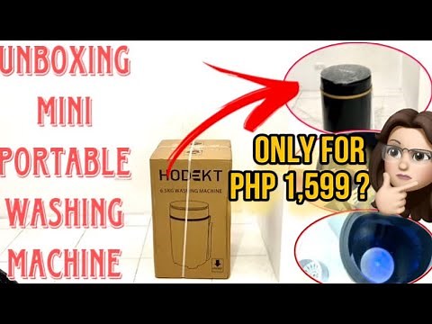 Unboxing and review of portable HODEKT mini washing machine | Good for small spaces | Php 1,500