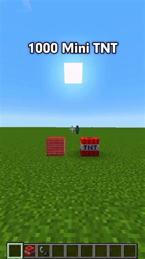 tixlgame on Instagram: "1000 mini TNT in Minecraft! #minecraft #minecraftmemes"
