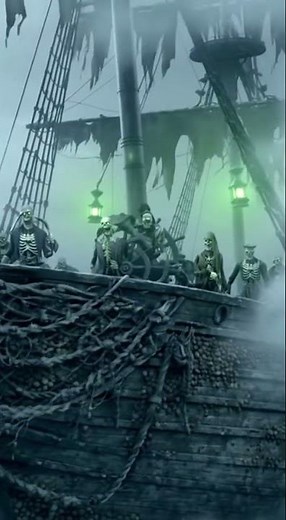 Ghost Ship Emerges From Fog | Pirate Lore