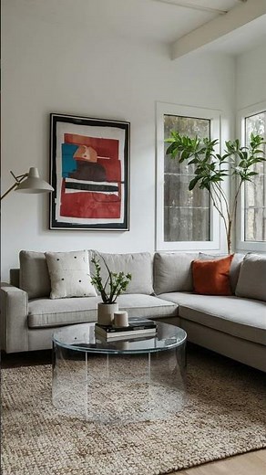 CB2 Peekaboo Acrylic Coffee Table