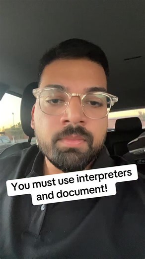 Healthcare Risk Expert on Instagram: "Family members, visitors, bilingual staff, kids with phones — none of these replace a qualified medical interpreter. If a patient doesn’t fully understand the plan of care, they cannot give true informed consent — and that’s where risk begins. Here’s what actually matters: 🗣️ 1️⃣ Use a certified medical interpreter for all critical conversations. Consent. Refusals. AMA. Discharge instructions. Goals of care. Bad news. High-risk medications. 👨‍👩‍👧 2️⃣ Fam