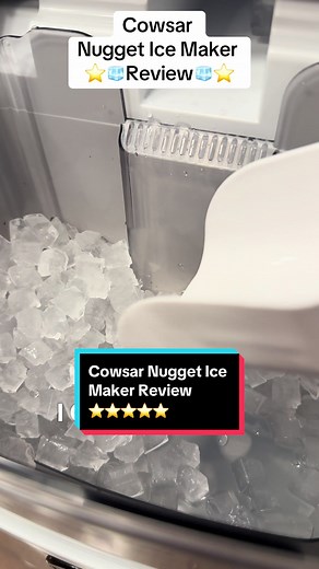 Tino reviews the best countertop nugget ice maker. This is literally and figuratively the coolest product I have ever reviewed. I filled up the tank and plugged it in and in 20 minutes I had ice!!! In about 30-40 minutes, it was full of delicious, super soft nighet ice! This is going to make my Summer. Ice is nice! Two thumbs up 👍👍 @Rowan Us #tinoreviews #techreview #techenthusiast #gadgetreview #tiktokshop #ttshop #icemaker #cowsar #nuggetice #nuggeticemaker #nuggeticemachine #summerdrinks #s