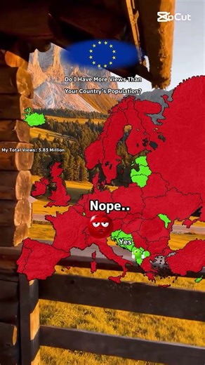Do i have more views then your countrys population? #subscribe #makemefamous #europe #mapping #map