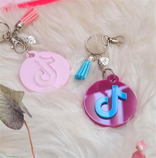 Acrylic NFC Keychain, Custom Logo Business Social Media Keychain, Intelligent Acrylic Tik Keychain, Acrylic Laser Engraved - Etsy