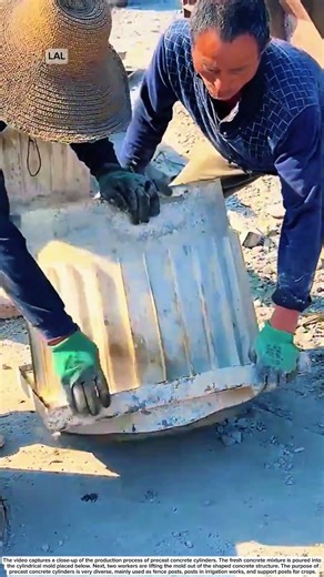 Precast concrete cylinder block