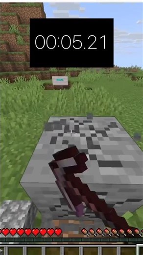 Which Pickaxe is FASTER? #minecraft #shorts