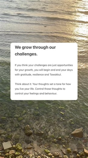 Our challenges are opportunities for growth. Some challenges we...