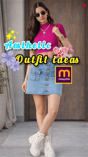 Simple Aesthetic Ootd Outfits 🎀 | Meesho #trending #meesho #outfitideas #fashiontrends #ootd #outfit