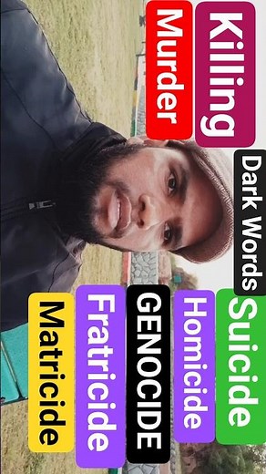 Learn Dark English Words: Suicide, Homicide, Patricide & More