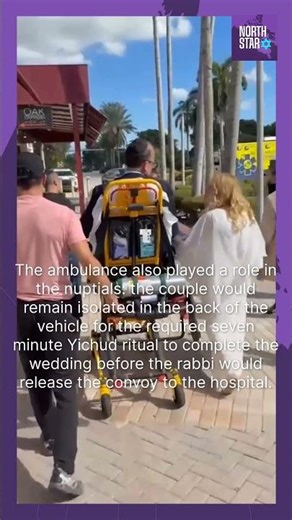 Watch injured Jewish groom get serenaded by wedding guests after freak accident Boca Raton, Florida