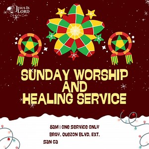 ✨ You Are Invited! ✨ Join us this Sunday for our Worship and Healing Service at Jesus Is Lord Church San Carlos City! Come and encounter God’s love, His life-changing Word, and His healing power.  Let this be your moment of renewal, breakthrough, and restoration. Bring your family and friends—see you there! ❤️ | JIL San Carlos City, Pangasinan | Facebook