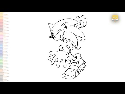 Sonic Adventure 2 drawings easy | Cartoon sketches | How to draw A Sonic step by step | #artjanag