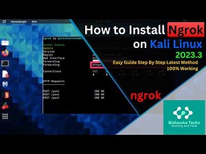 How To Install Ngrok on Kali Linux 2023.3⚡[100% very easy] | Kali Linux Me Ngrok Kese Install kare🔥