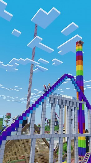 Jeffy Goes On A Rollercoaster Adventure in Minecraft Mod