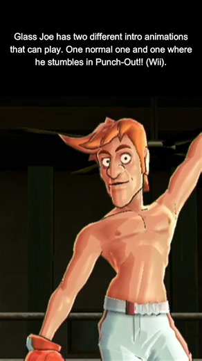 Glass Joe has two different intro animations in Punch Out!! (Wii)