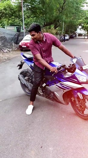enga pulingo eppdi tha panuvom ANY R15 LOVERS COMMENT ME#StartWithStarters #AbNoCompromise #dioriders #bikestunt #trenditrending #engapuliinga #slow