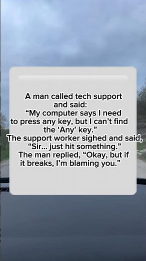 Tech Support Can’t Stop Laughing 😂 Computer Joke Story