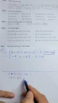 Math Grade 6 - Integer Multiplication and Division Exercises - Basic #thaygiangdaytoan #maths