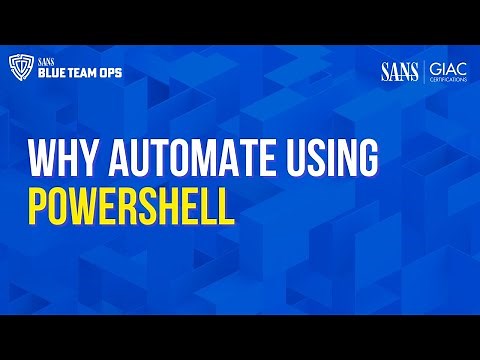 Why use PowerShell to automate?