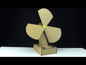 How to Make an Electric Table Fan from Cardboard Two speed