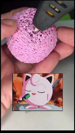Every time jigglypuff sings, it causes everyone to fall asleep. So she gets real mad and draws on their faces. 😁 if you do not know. #3dpen #pokemon