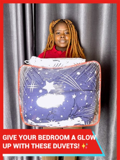 UKO READY to give your bedroom a glow up? ✨ Upgrade your sleep with this cozy heavy woolen duvet 🔥 and complete the look with our stunning 4PCS star bedding set 🤩 Whether you're looking to stay warm during hii season ya baridi ama simply give your space a fresh new look, these bedroom essentials bring the perfect mix of comfort, warmth, and style. Shop now on Kilimall and turn your bedroom into your favorite place in the house! 🏠✨#Kilimall12thAnniversary #shereheni12 #KilimallKenya #Kilimall1